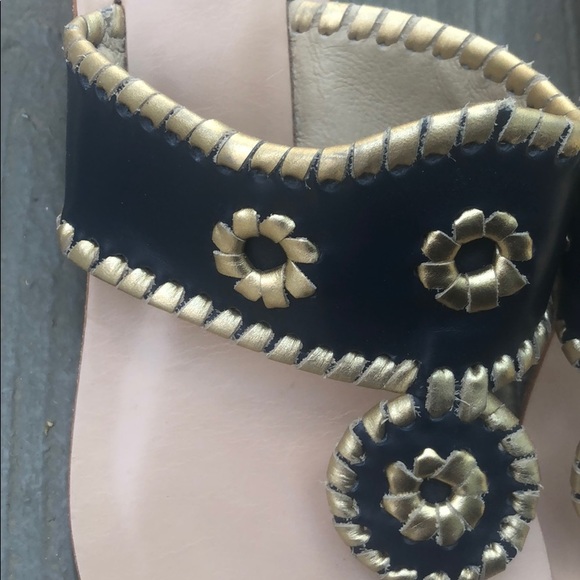 New Jack Roger mini heel sandal in Navy - Picture 2 of 6